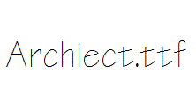 Archiect.ttf