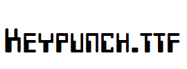 Keypunch.ttf