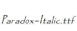 Paradox-Italic.ttf