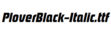 PloverBlack-Italic.ttf