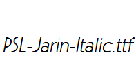 PSL-Jarin-Italic.ttf