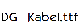 DG_Kabel.ttf