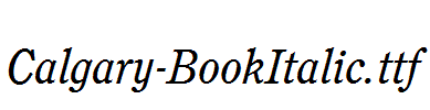 Calgary-BookItalic.ttf