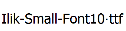 Ilik-Small-Font10.ttf