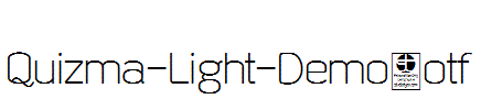 Quizma-Light-Demo.otf