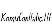 KomixConItalic.otf