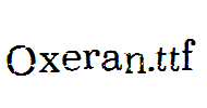 Oxeran.ttf