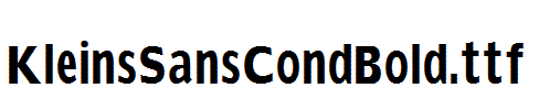 KleinsSansCondBold.ttf