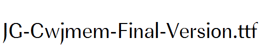 JG-Cwjmem-Final-Version.ttf