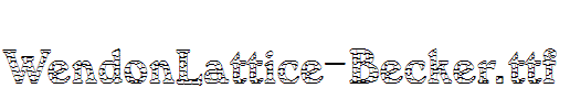 WendonLattice-Becker.ttf