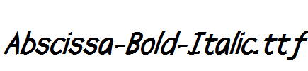 Abscissa-Bold-Italic.ttf