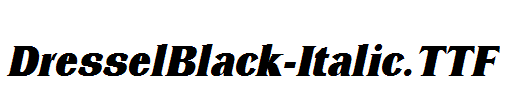 DresselBlack-Italic.ttf