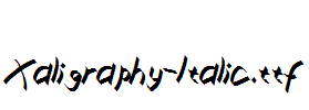 Xaligraphy-Italic.ttf