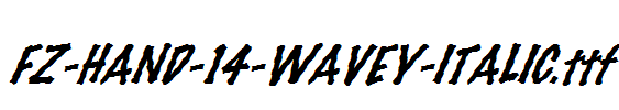 FZ-HAND-14-WAVEY-ITALIC.ttf