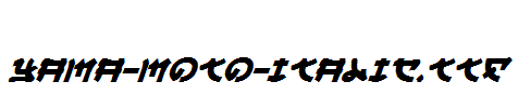 Yama-Moto-Italic.ttf