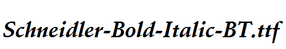 Schneidler-Bold-Italic-BT.ttf