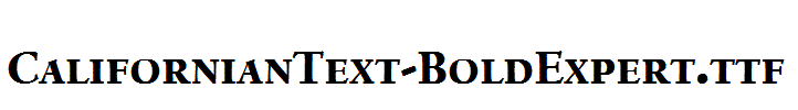 CalifornianText-BoldExpert.ttf