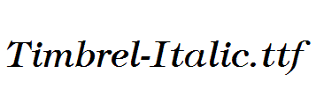 Timbrel-Italic.ttf