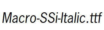 Macro-SSi-Italic.ttf