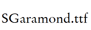 SGaramond.ttf