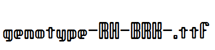 genotype-RH-BRK-.ttf