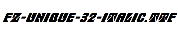 FZ-UNIQUE-32-ITALIC.ttf