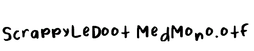 ScrappyLeDoot-MedMono.otf