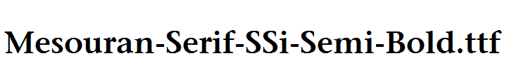 Mesouran-Serif-SSi-Semi-Bold.ttf