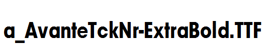 a_AvanteTckNr-ExtraBold.ttf