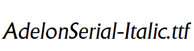 AdelonSerial-Italic.ttf