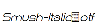 Smush-Italic.otf