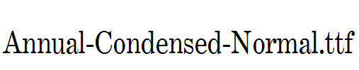 Annual-Condensed-Normal.ttf