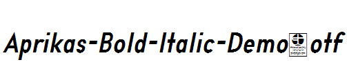 Aprikas-Bold-Italic-Demo.otf