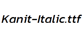 Kanit-Italic.ttf