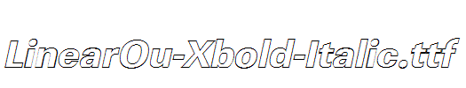 LinearOu-Xbold-Italic.ttf