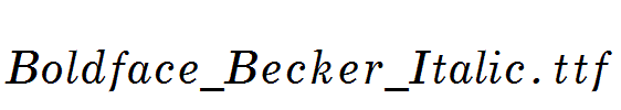 Boldface_Becker_Italic.ttf