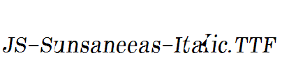 JS-Sunsaneeas-Italic.ttf