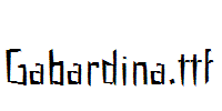 Gabardina.otf