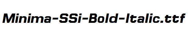 Minima-SSi-Bold-Italic.ttf