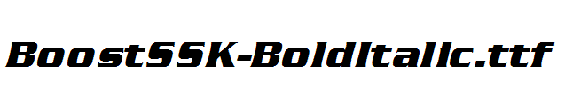 BoostSSK-BoldItalic.ttf