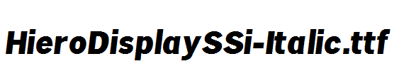 HieroDisplaySSi-Italic.ttf