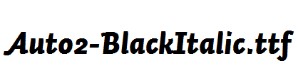 Auto2-BlackItalic.ttf