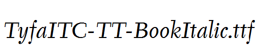 TyfaITC-TT-BookItalic.ttf