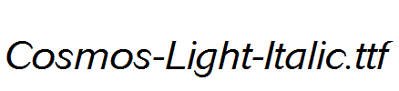 Cosmos-Light-Italic.ttf