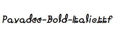 Pavadee-Bold-Italic.ttf