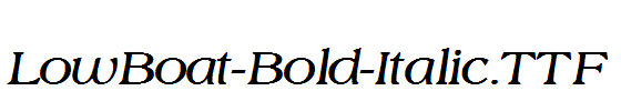 LowBoat-Bold-Italic.ttf