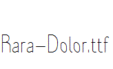 Rara-Dolor.ttf