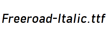 Freeroad-Italic.ttf