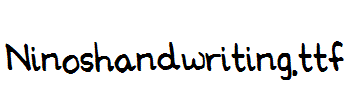 Ninoshandwriting.ttf