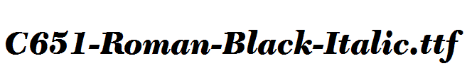 C651-Roman-Black-Italic.ttf